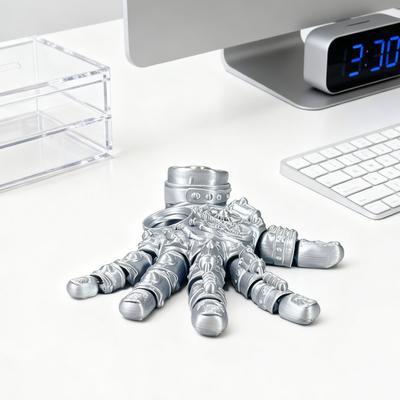 3D-печатная механическая рука фигурка подвижные суставы роботизированная рука статуэтка снятие стресса ладонь фиджет-игрушка украшение для дома офиса настольное украшение