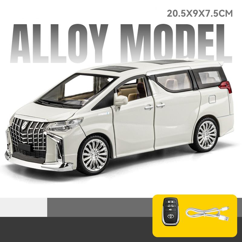 1:24 Toyota Alphard Контроль ключа MPV Сплав Металл Литье под давлением Модель автомобиля Домашние модные украшения и украшение для рабочего стола компьютера Подарок TZ0