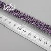 Браслет из натурального африканского аметиста овальной формы 3*5 мм, стерлинговое серебро 925 пробы, роскошный дизайн, женские ювелирные изделия, подарок на помолвку, годовщину