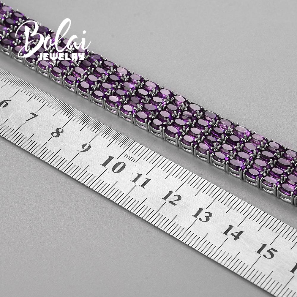 Браслет из натурального африканского аметиста овальной формы 3*5 мм, стерлинговое серебро 925 пробы, роскошный дизайн, женские ювелирные изделия, подарок на помолвку, годовщину