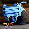 Toy Guns MINI Revolver Pistol Soft Bullet Anti-stress Gun Shooting Toy Manual Airsoft Keychain for Adult Children Gifts
