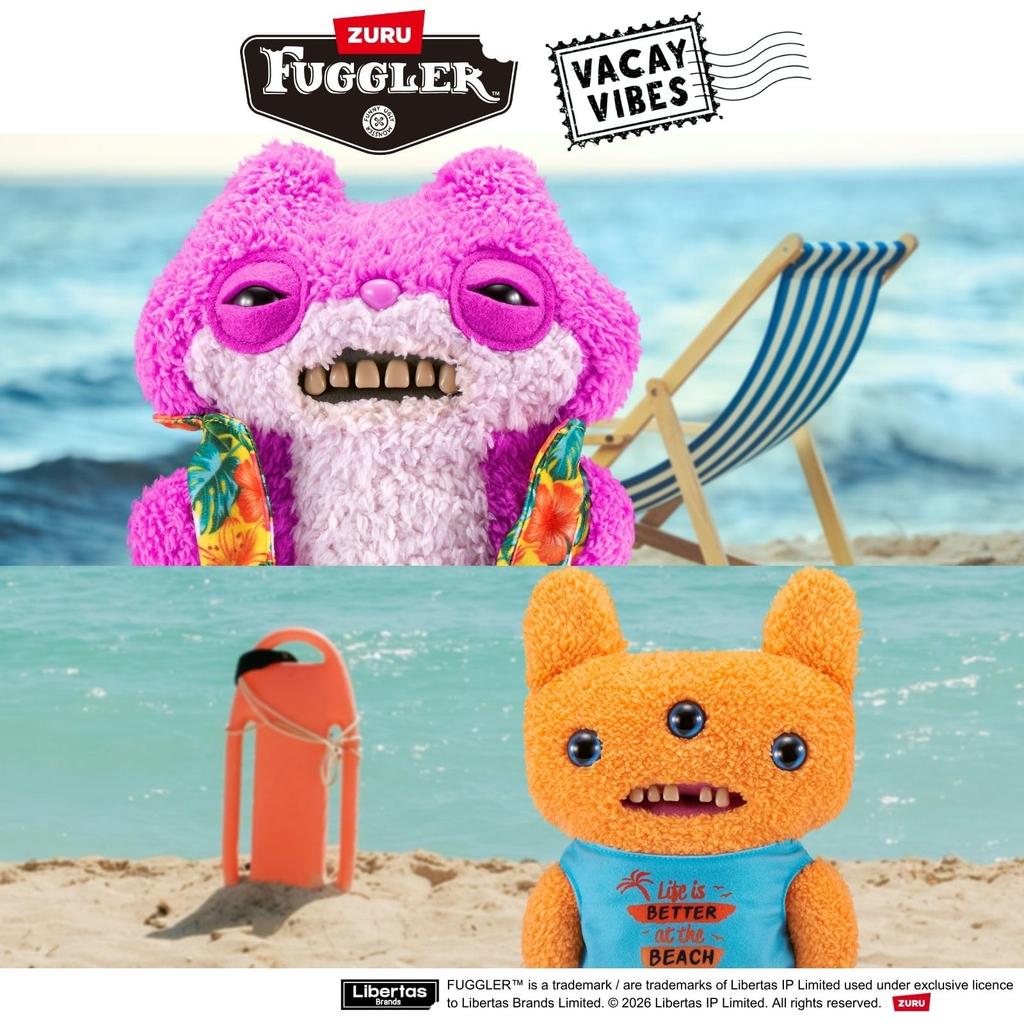 Fuggler VACAY VIBES Reek-O - оранжевая плюшевая игрушка (15714B) аутентичный