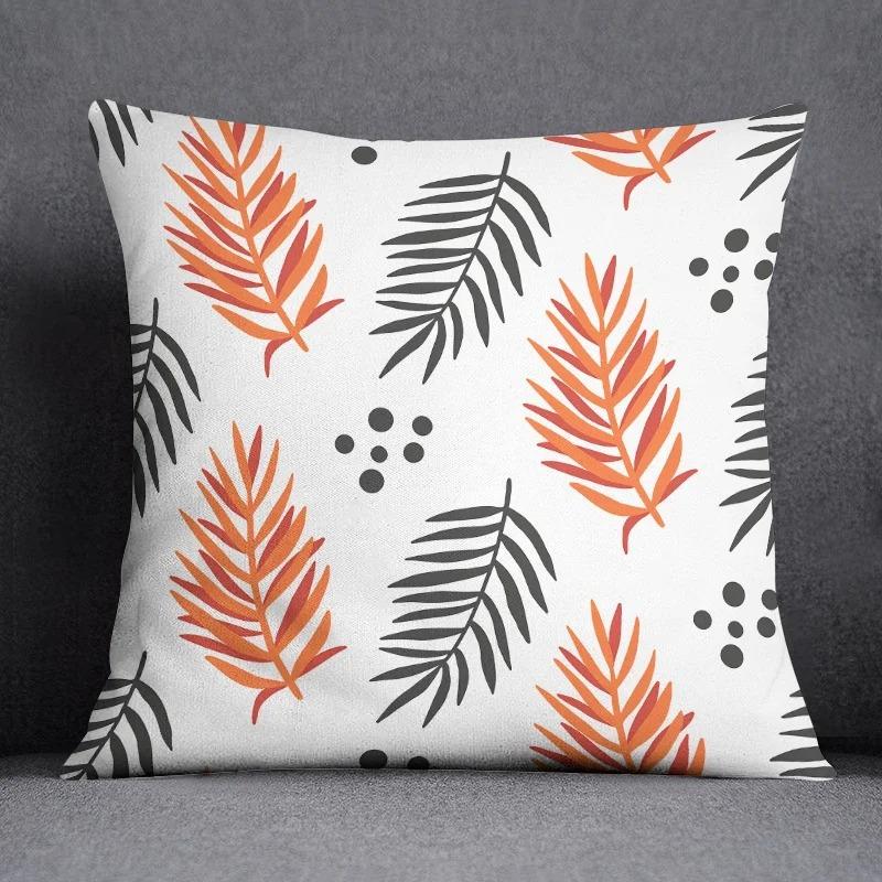 Офис Гостиная Дом Наволочка Простая Оранжевый Цветочный Узор Наволочка Украшения для Машины