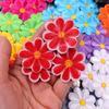 10 шт./лот Вышивка ромашки и подсолнуха Нашивки на одежду с клеевой основой Наклейки на одежду Куртку Пришивание Сделай сам