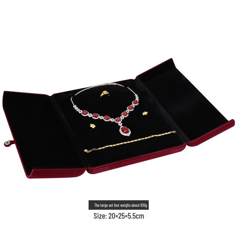 Набор фланелевых шкатулок для украшений: Хранение колец, ожерелий, браслетов, кулонов, сережек