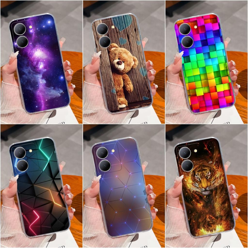 Phone Case For Vivo Z5X Z1 Pro Y77e Y9s Y91C Y83 Y90 Y97 Cover Fashion Starry Sky Phone Bag Shockproof Transparent Matte Soft Silicone For Vivo Bumper