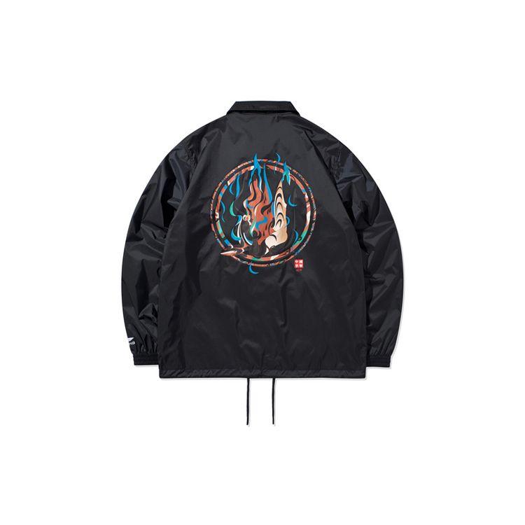 Li-Ning Paris Fashion Week Mens Sport Windbreaker Men Outerwear Black AFDQ249-1
