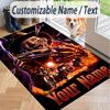 Custom Text A Nightmare on Elm Street Freddy Krueger Pattern Floor Rug Soft Indoor Carpet Mat Living Room Bedroom