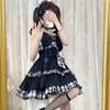 Qichenk Lolita Gothic Lolita Jumper Plus Mori Sweet Dreamy Size M One-Piece Costume, Skirt, Cosplay, Anime, Size, Girl, Lolita, Christmas, Halloween,