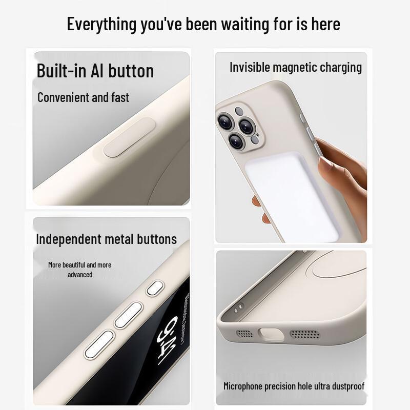 XuanKa MagSafe Жидкий силиконовый чехол для iPhone с защитой для объектива