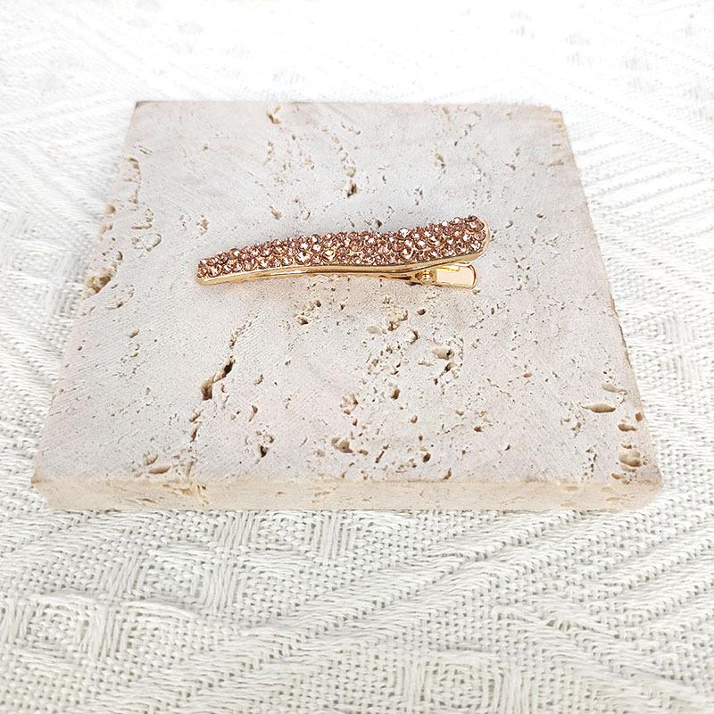 Korean-Style Rhinestone Hair Clip: Fashionable, Versatile, Full Diamond Duckbill with Teeth.