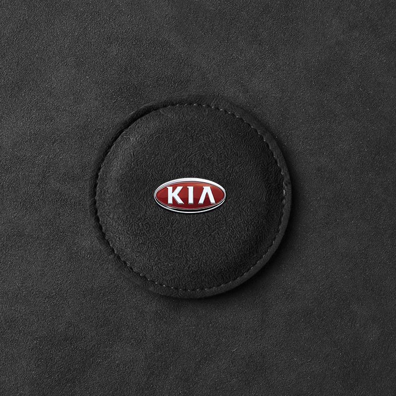 1/2 шт. Коврик-подставка для подстаканника из кожи, нескользящий коврик для слота, автомобильный стайлинг для KIA Rio Ceed Sportage Cerato Soul Sorento Flip R K2 K3 K5 k6 K7 K8 Soul