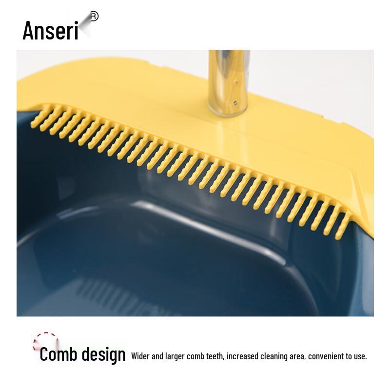 Ansellery 711288 Detachable Broom & Dustpan Set