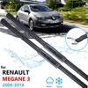 Car Wiper Blade for Renault Megane 3 III MK3 2008~2016 Coupe CC GT Front Windscreen Windshield Wipers Car Accessories