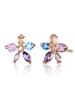 [ELLE Jewelry] 14K GF Rainbow Flower Point Earrings ELGPEE541