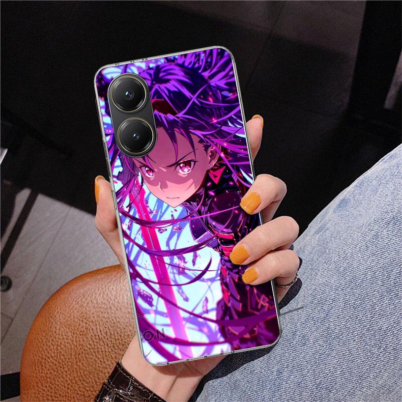 Чехол для телефона Anime Sword Art Online SAO для Xiaomi Poco X7 X6 X5 Pro F7 Ultra Redmi 15C 15 13C 13 12C 12 10 10A 10C 9 9A 9C 9T Cov