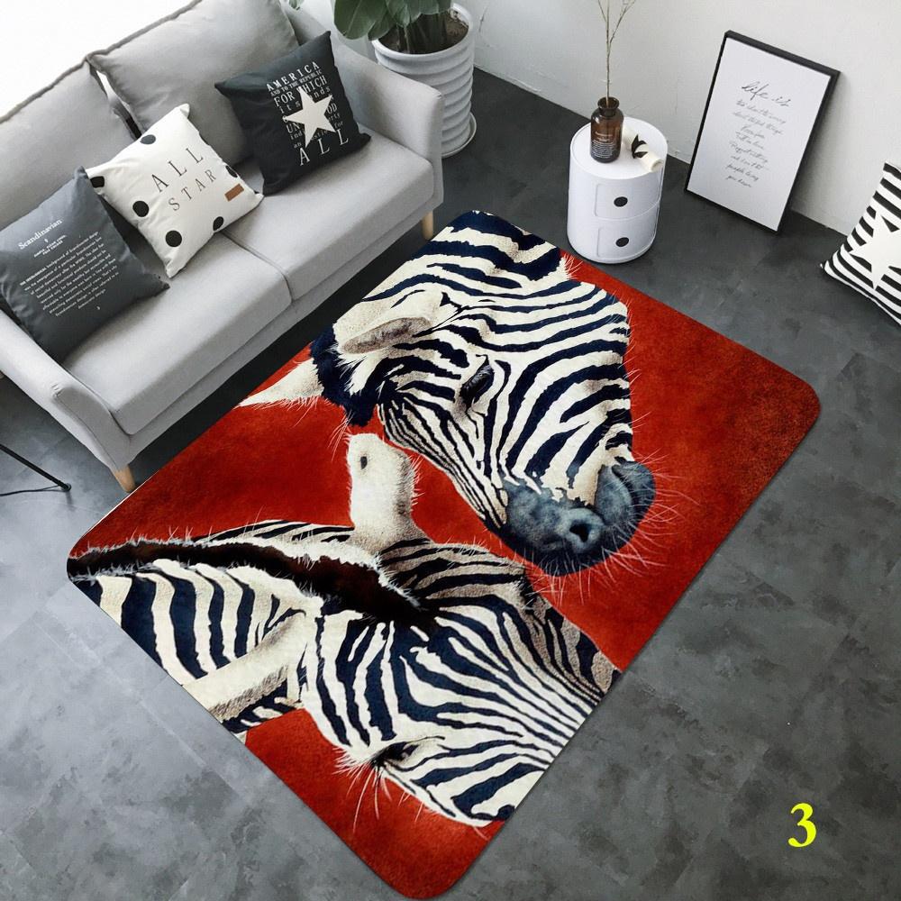 Креативный ковер с черно-белым принтом зебры для гостиной, спальни, мягкие ковры, напольный коврик для ванной комнаты, коврик для двери, домашний декор, ковер большого размера