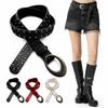 PU Leather American Retro Belt Rivets Waist Belt Personality Women Niche Belts For Jeans,Skirt