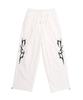 D.XO.H Thunder Embroidered Logo String Nylon Pants White
