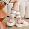 Простые флисовые носки с коралловым ворсом, утепленные, теплые, плюшевые носки для пола, короткие носки-чехлы, осень