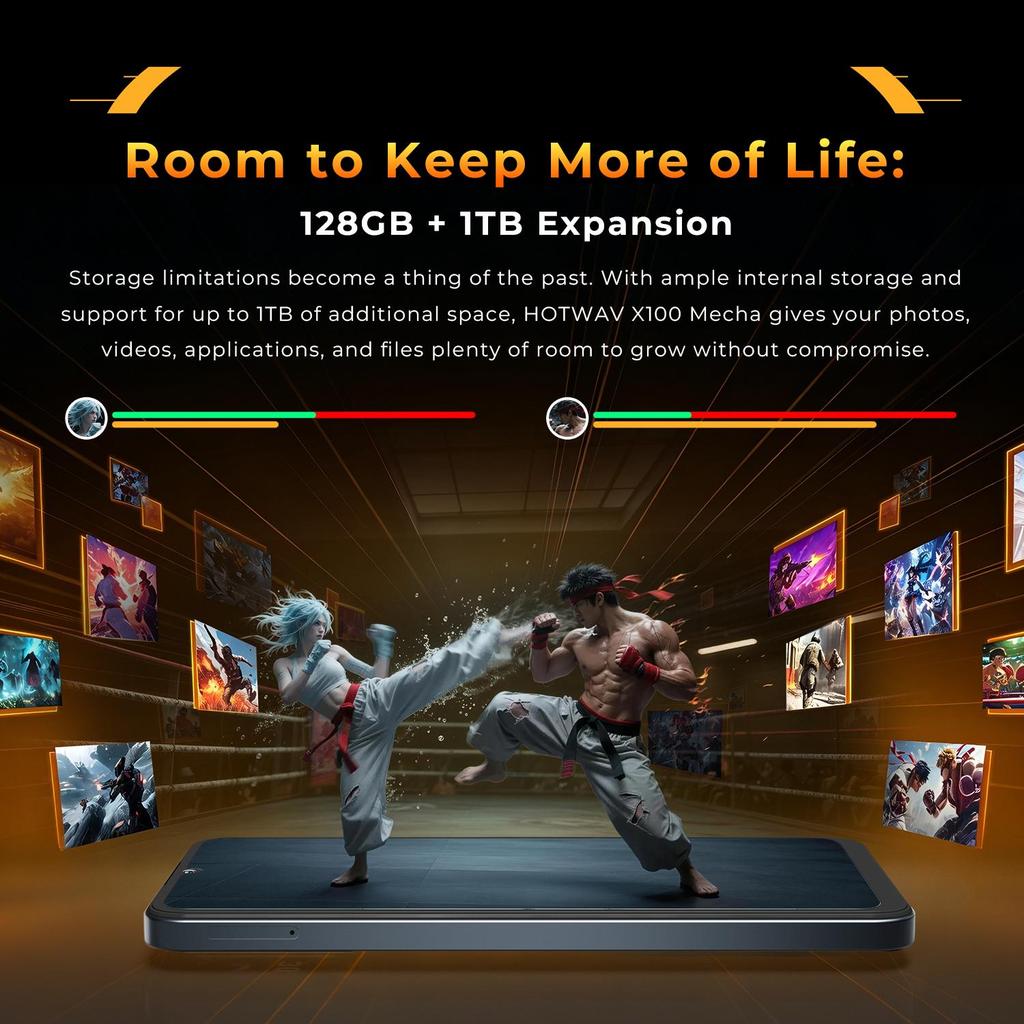 HOTWAV 4G-смартфон X100 Mecha, 6,75" FHD+, 16 ГБ + 128 ГБ, Android 16, Тонкий и легкий корпус, Второй экран, Две SIM-карты, Разблокировка по лицу/отпечатку пальца