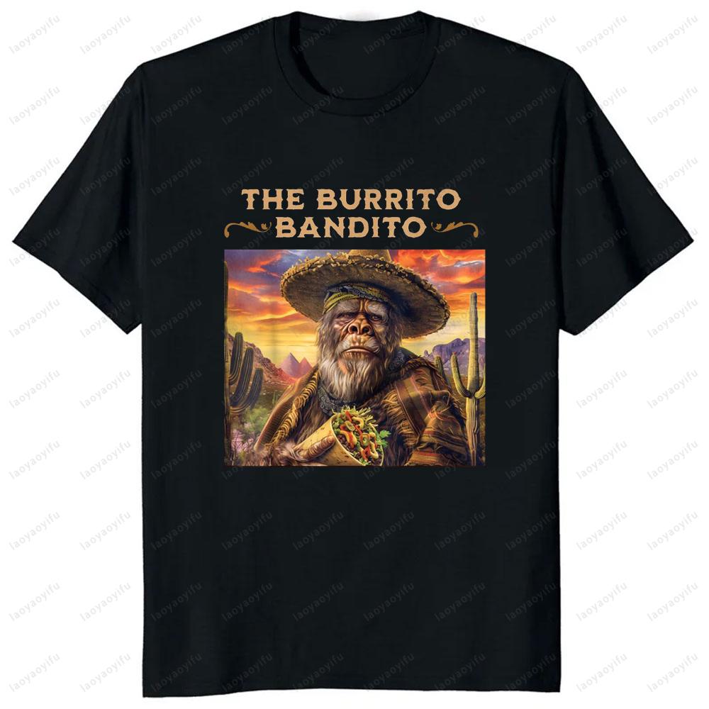The Burrito Bandito Bigfoot Mexican Desert T-shirt
