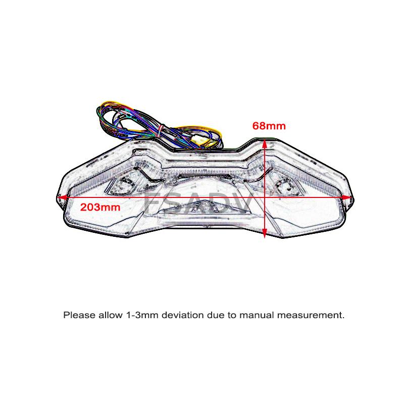 MT-09 мотоциклетные светодиодные указатели поворота, встроенный задний фонарь, задний стоп-сигнал для Yamaha MT-09 FJ-09 MT09 Tracer FZ-09