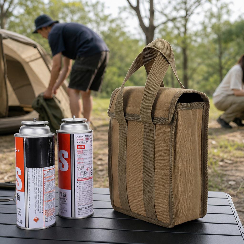 Portable Oxford Cloth Gas Cylinder Storage Bag Wear-resistant Multifunctional Cooking Tool Container for Outdoor Camping Picnic