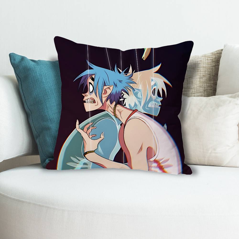 GGorillaz The Mountain Anime Celebrity Merchandise AllMatch Printed Pillow Case Sofa Car Office Room Decoration Protector