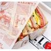 50pcs Food Wax Paper Bread Sandwich Wrapper Picnic Basket Lined Snacks Greaseproof Water-Repellent Paper Kitchen Baking Tools