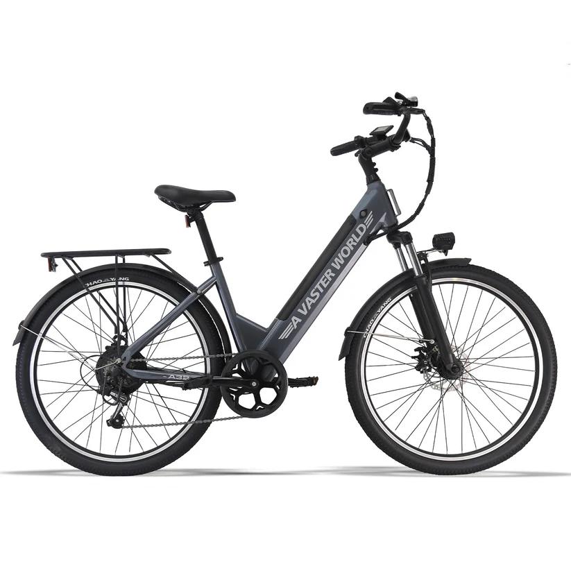 AVDL A32 26" Urban Commuter Ebike, 36V 12.8Ah Removable Battery, Shimano 7-Speed