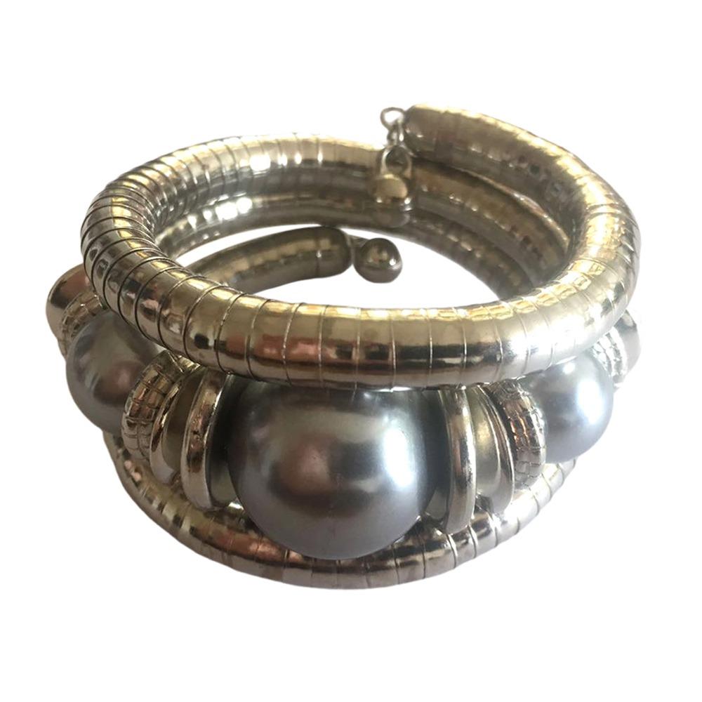 Браслет из сплава в виде змеи, трехслойный браслет, креативный подарок, многослойный браслет