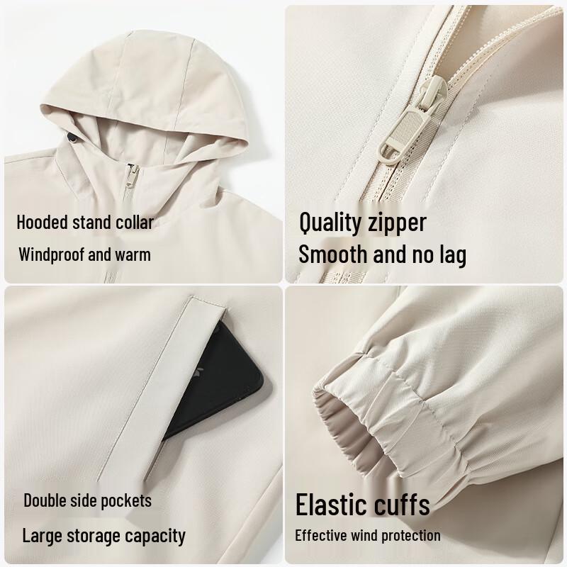 Baleno Men's Windproof Water-Repellent Hooded Jacket