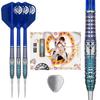Target Japan CHARIS G5 Кэти Люн Игрок 90% Вольфрам K-Flex Стальные Острые Дротики Набор, 22 г, Нет. Форма 6, Плавники и Хвостовики, SWISS SILVER NANO POINT 30мм