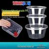 Disposable Rectangular Plastic Food Containers with Lids