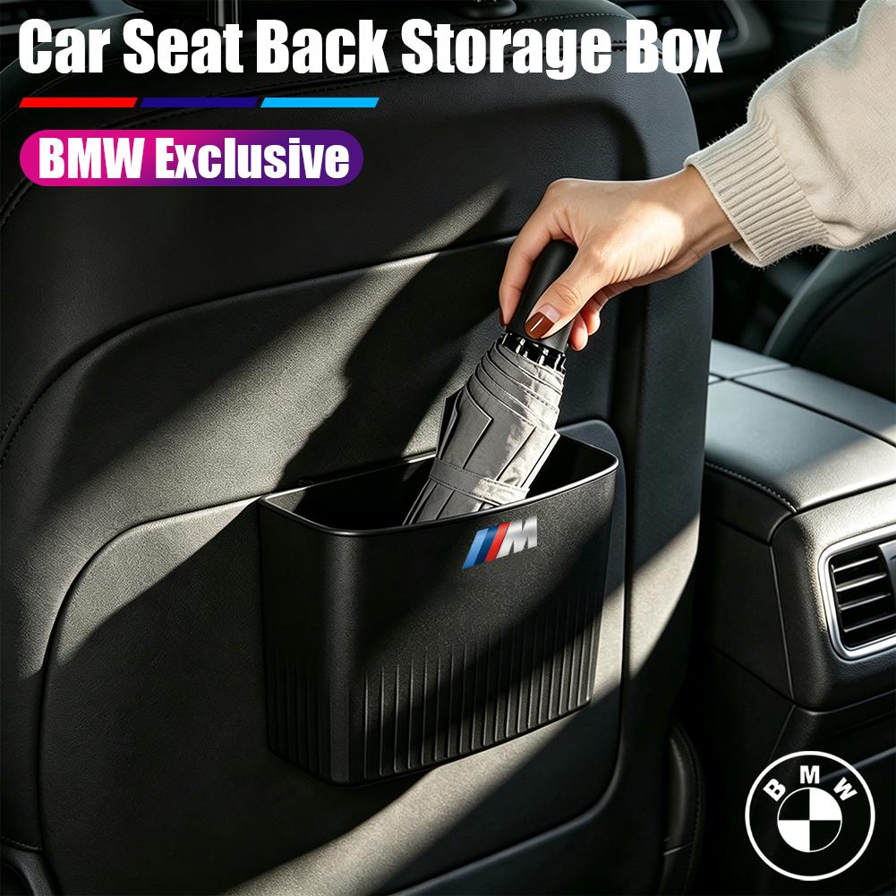 Car ABS Plastic Hanging Multi-Functional Storage Box Trash Can Accessories For BMW E90 G80 M3 G30 M5 F82 F83 F20 F21 G42 F95 F96