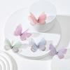50Pcs 3D Organza Fabric Butterfly Appliques Clothes Sewing Patch  Bridal Hair Accessories