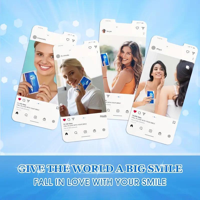 5D Отбеливающие полоски для зубов для осветления и очищения