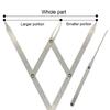 1Pcs Stainless Steel Eyebrow Ruler, Eyebrow Measure Tool Golden Ratio Calipers Microblading Permanent Makeup Eyebrows Accessories