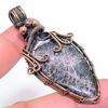Purpurite Handmade Copper Wire Wrap Jewelry Pendant 2.68" d6E29