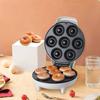 Hot SalesHousehold Donut Maker For Breakfast Non Stick Coating Kitchen Donut Machine 7 Holes Electric Baking Bread Machine 110V-