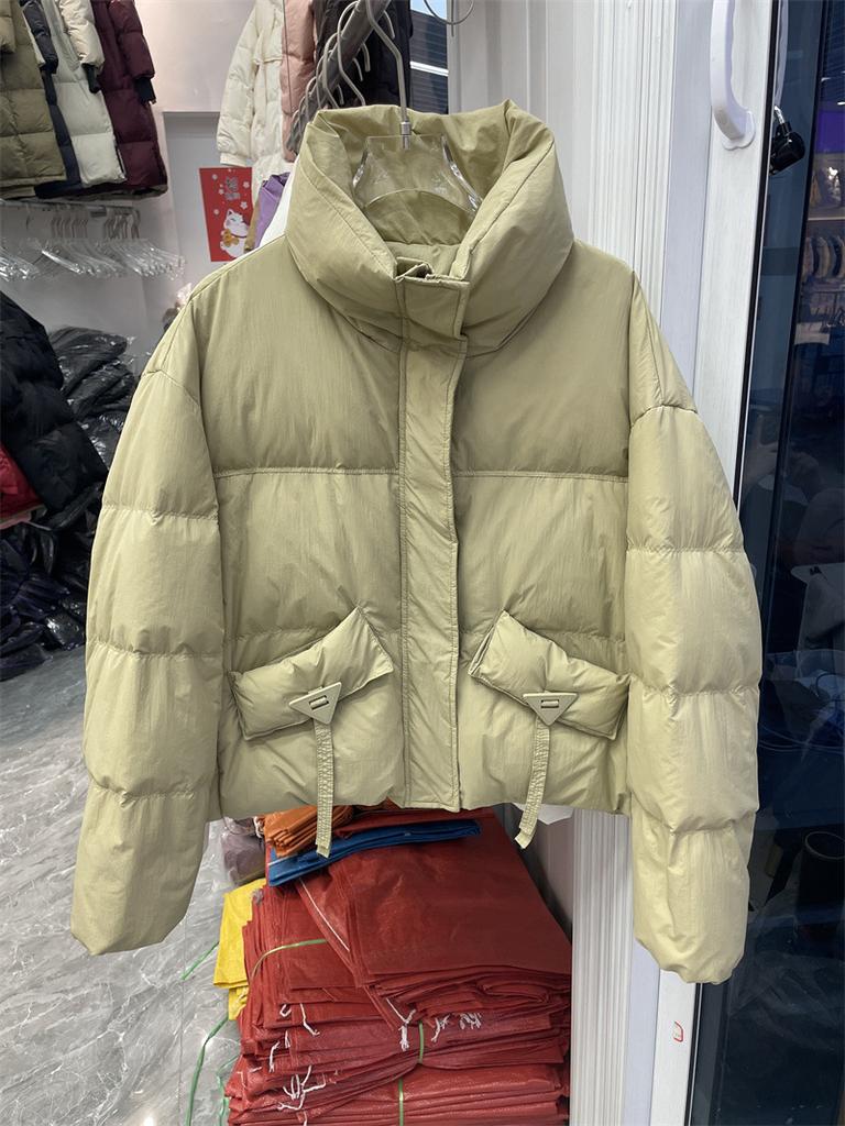 Короткая куртка-хлеб пуховик женская маленькая утолщенная стойка воротник теплая повседневная универсальная темперамент зимнее пальто