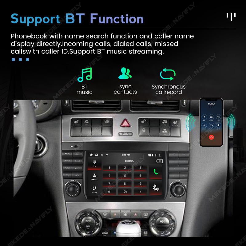 Android автомобильный радиоприемник мультимедиа видеоплеер для Mercedes Benz W203 W209 W219 A Class A160 C-Class C180 C200 CLK200 C230 GPS 2din