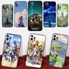 Чехол для игры Genshin Impact на Oppo A76 A16 A96 A17 A18 A60 A80 A40 A38 A58 A78 A98 A94 A74 A54 A15 A57 A77 A5 Pro