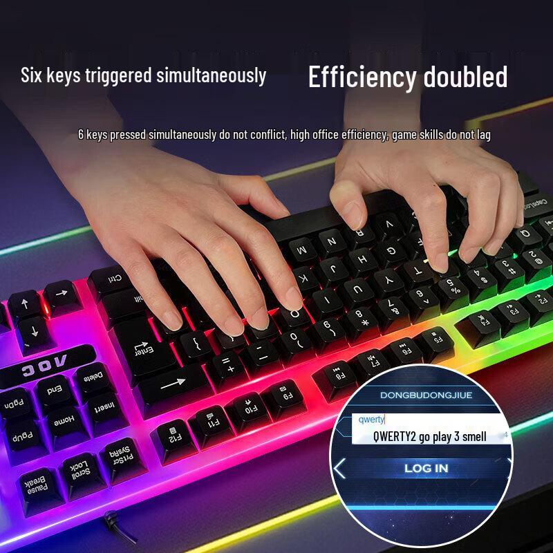 AOC KM100 Проводная игровая клавиатура и мышь