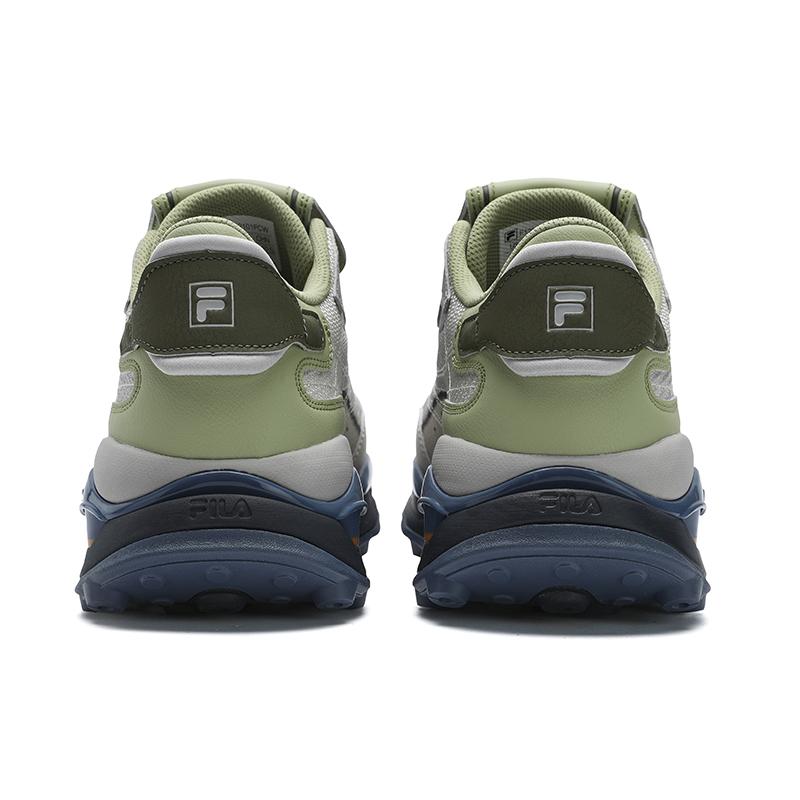Fila Icona износостойкие дышащие низкие повседневные туфли мужские серый зеленый F12M533101FCW
