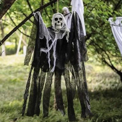1-3 шт. Хэллоуин Подвесные Украшения Привидения Череп Страшная Марлевая Ткань для Дома с Привидениями Крыльцо Страшный Реквизит Ужас Подвесные Украшения