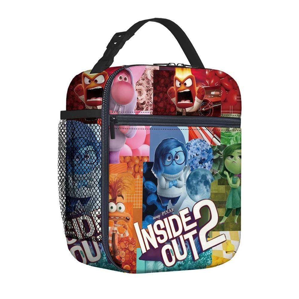 Handheld Meal Bag Fully Printed Square Meal Bag Children'S Lunch Bag Elementary School Picnic Bag