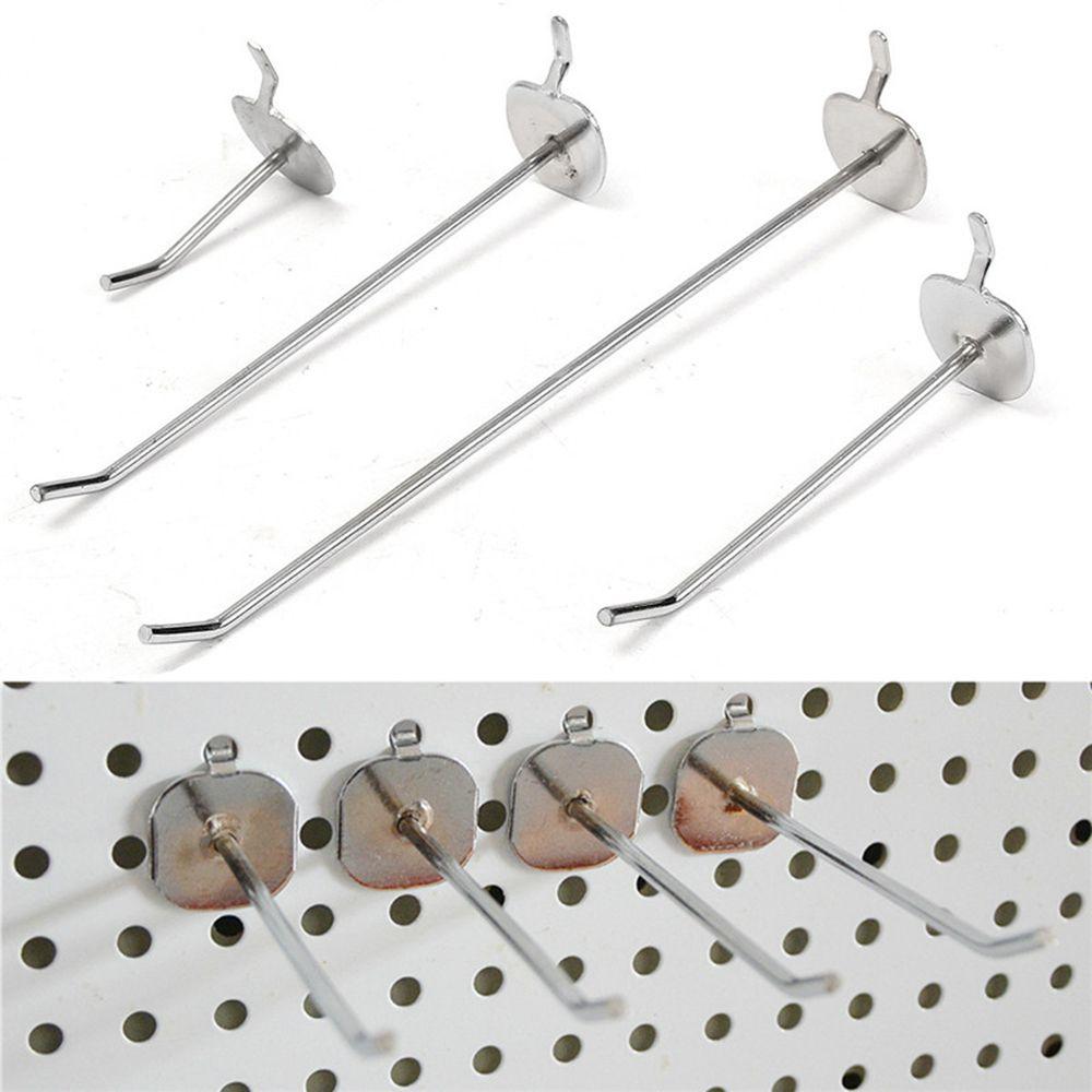 5Pcs Home Metal Holder Hang Fits Perforated Storage Racks Retail Shop Peg Display Hooks Goods Shelf