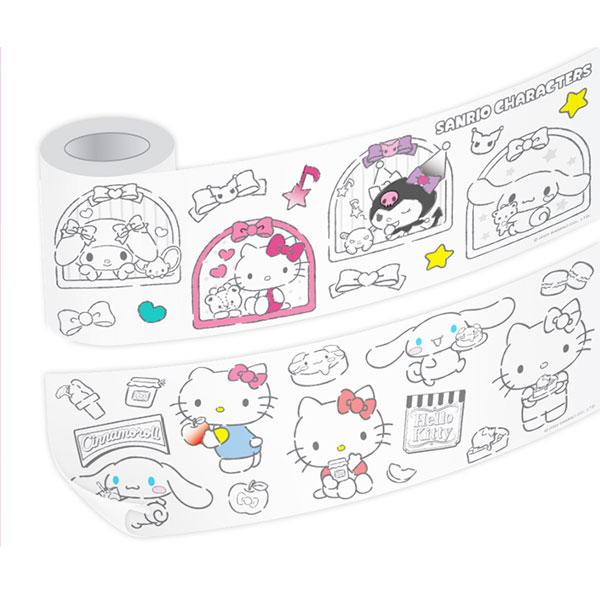 Наклейки-раскраски Sanrio Characters Roll 2